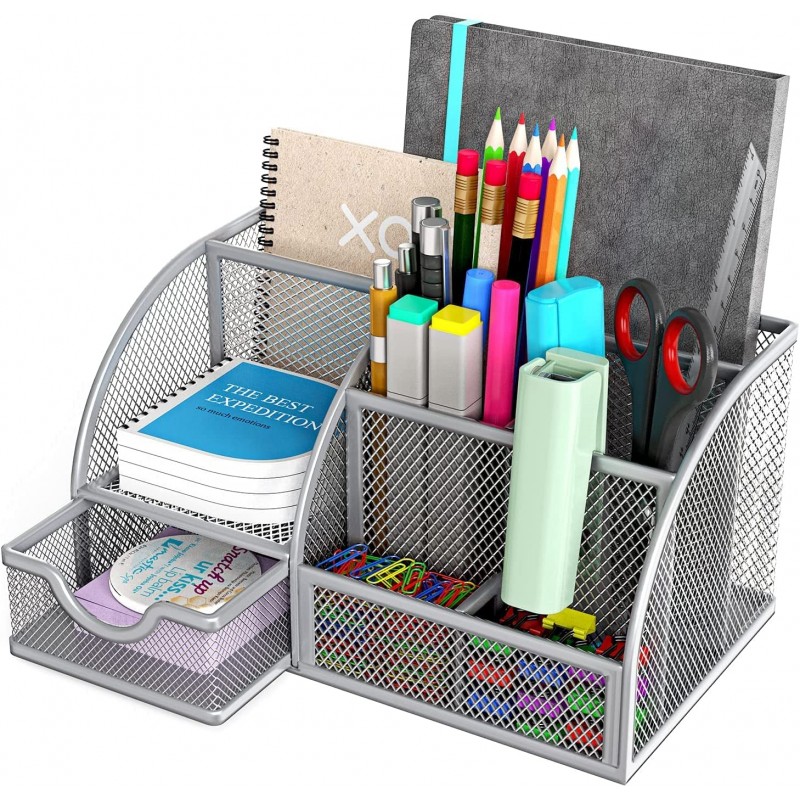 Metal Mesh Desk Organizer