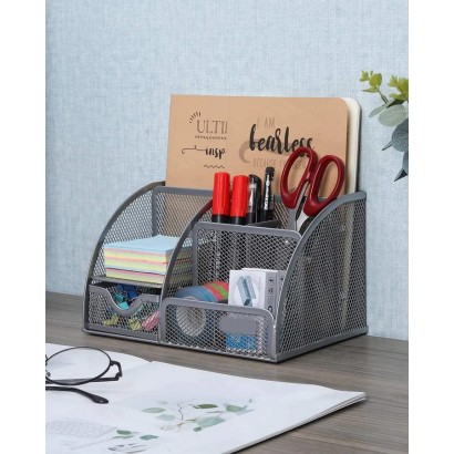 Metal Mesh Desk Organizer