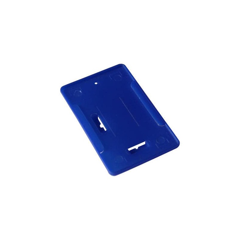 Blue Plastic ID Card Holder